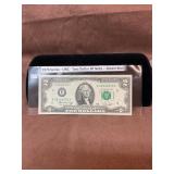 1976 UNC $2 green seal FR note