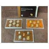 2012 US mint proof set w/presidential coins