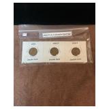 1916 P,D,S Lincoln cent set