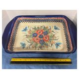 Hand painted casserole dish