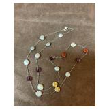 Sterling silver and stone necklace