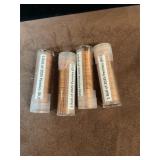 4 rolls of BU 2025 pennies