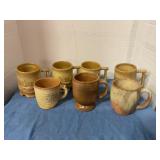 Frankoma pottery ceramic mugs