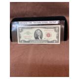 1963 UNC $2 red seal U.S. note