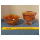 Carnival glass bowls
