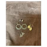 4pr sterling silver earrings