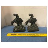 Bronze toned ï¿½ End of the Trailï¿½ bookends