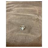 14k white gold ring