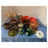 Assorted glassware