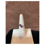 Sterling silver amethyst ring