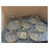 Apple design serving bowl & bowls