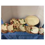 Franciscan Apple pattern bowl & plates
