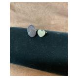 Sterling silver and natural gem rings (2)