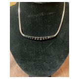 Sterling silver onyx necklace