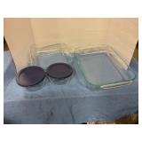 Pyrex casserole dishes w/bowls