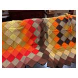 Set of vintage throws