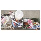 2 TOTES OF PARTY SUPPLIES