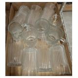 ASSORTED GLASS WARE TUMBLERS
