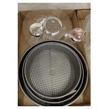 PIE PANS, SUGAR, MISC