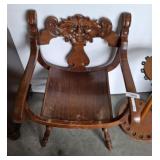 CARVED BACK NORTH WIND CHAIR