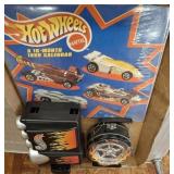 HOTWHEELS CALENDAR, DCOR, TRAVEL CASES