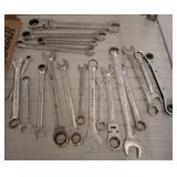 ASSORTED WRENCHES SOME RATCHET END