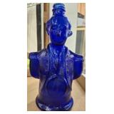 VINTAGE COBALT DECANTER