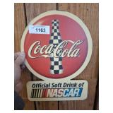 COCA-COLA NASCAR SIGN  9X12