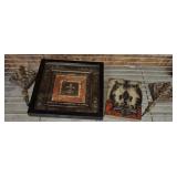 ASSORTED WALL DECOR, HOOKS, PLAQUE, MISC