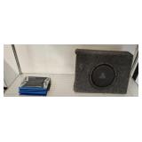 BLITZ AMP AND JL AUDIO 8 IN SPEAKER IN BOX