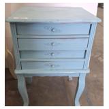 PAINTED CHEST W/ GAME TABLE DRAWERS