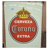 CORONA METAL SIGN   21X26