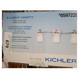 KICHLER 3 LIGHT VANITY