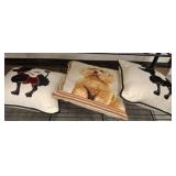 POODLE THROW PILLOWS