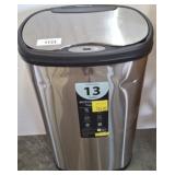 NINE STARS 13 GAL STAINLESS TRASH CAN