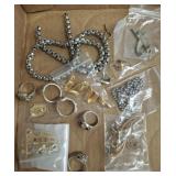 COSTUME JEWELRY NECKLACE AND RINGS