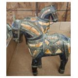 TANG DYNASTY STYLE HORSE FIGURINES