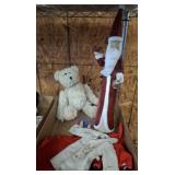 ASSORTED CHRISTMAS DCOR, PLUSH BEAR