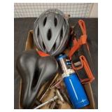 BIKE HELMET, TORCH PARTS, TOOL POUCH