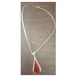 NECKLACE WITH STERLING PENDANT