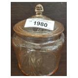 ROYAL LACE PINK DEPRESSION COOKIE JAR