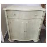 1 DRAWER 2 DOOR PAINTED STAND/CABINET