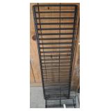 GROUP OF METAL SHELVING, SPICE RACK
