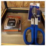 TAPE MEASURE, LENOX SNIPS