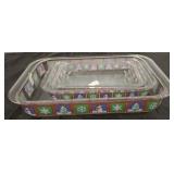 HOLIDAY GLASS CASSEROLES