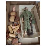 1964 GI JOE DOLL AND JOHN WAYNE DOLL PARTS