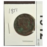 1851 US LARGE CENT