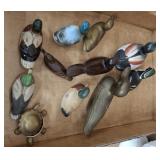 DECORATIVE DUCK PAPER WEIGHTS. MISC