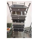 ROLLING 8 DRAWER STORAGE CART