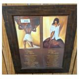 POWER OF WOMAN/MAN FRAMED PRINT